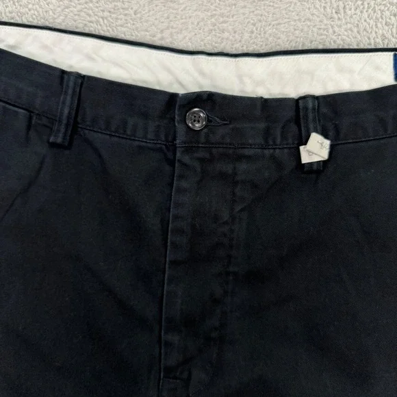 Polo Ralph Lauren Mens 38x32 Classic Fit Chino Pants Black Cotton Twill Casual - Picture 4 of 12